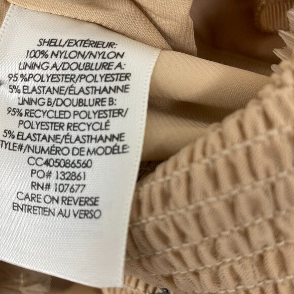 Alice + Olivia Deena Pleated Almond Maxi Dress With Hot Pant 10 NWT $660 - Picture 11 of 14